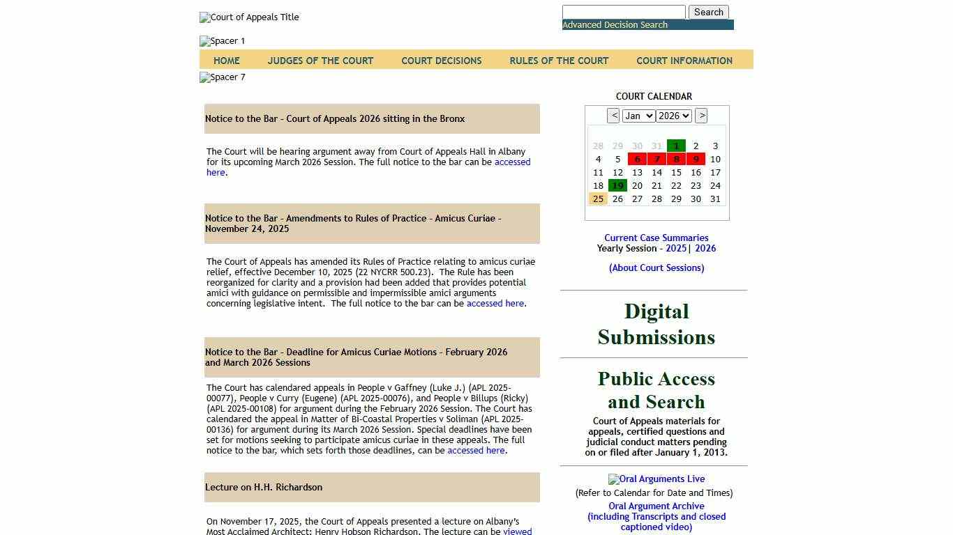 New York State Court of Appeals